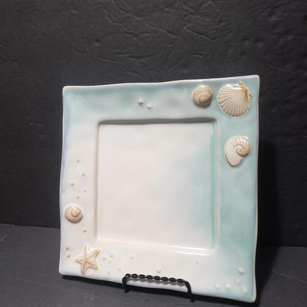 NEW! SONOMA Life + Style **Seaside Aqua** Square Salad Plate (REPLACEMENT)